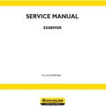 New Holland E80BMSR Midi Crawler Excavator Service Manual