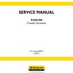 New Holland E260CSR Crawler Excavator Service Manual