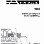 FiatAllis FD20 Crawler Tractor Service Manual