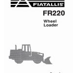 FiatAllis FR220 Wheel Loader Service Manual