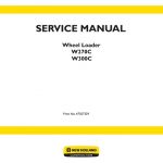 New Holland W270C W300C Wheel Loader Service Manual